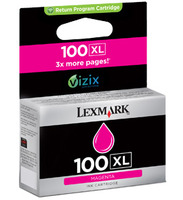 Lexmark Original 100XL Magenta High Capacity Ink Cartridge (14N1070E)