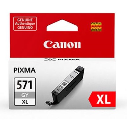 Canon Original CLI-571GYXL High Capacity Grey Ink Cartridge (0335C001)