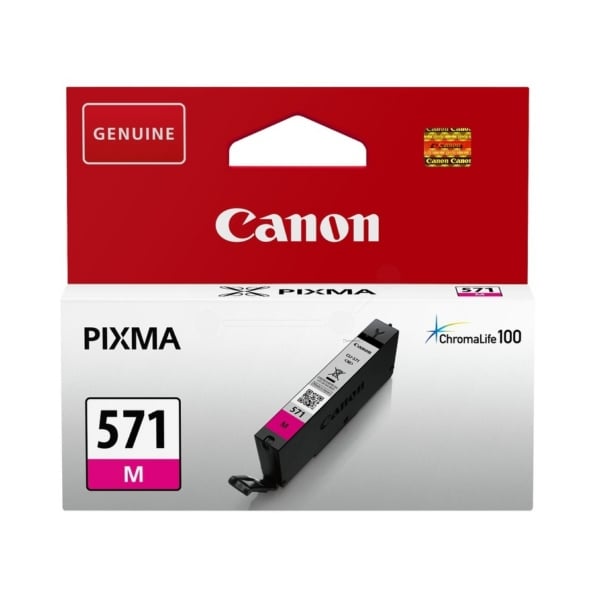 Canon Original CLI-571M Magenta Ink Cartridge (0387C001)
