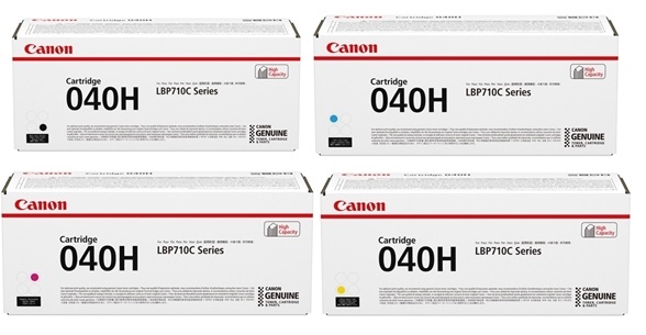 Original Canon 040H High Capacity Four Colour Toner Cartridge Multipack (Black/Cyan/Magenta/Yellow)