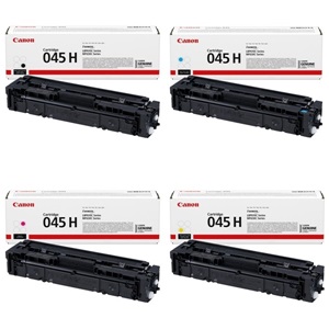 Original Canon 045H 4 Colour High Capacity Toner Cartridge Multipack (Black/Cyan/Magenta/Yellow)