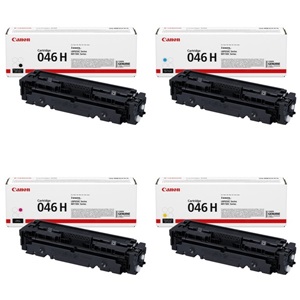 Canon Original 046H 4 Colour High Capacity Toner Cartridge Multipack (1254C002/3C002/2C002/1C002)