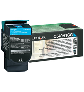 Original Lexmark 0C540H1CG Cyan Toner Cartridge