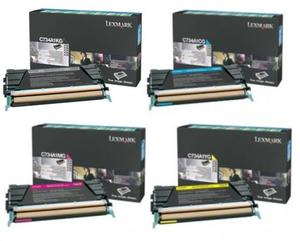 Lexmark Original 0C734A1 Toner Cartridge Multipack (Black/Cyan/Magenta/Yellow)