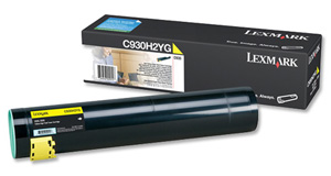 
	Original Lexmark 0C930H2YG Yellow Toner Cartridge
