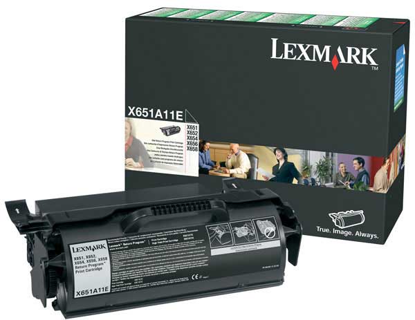 
	Original Lexmark 0X651A11E Black Toner Cartridge
