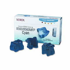 Original Xerox 108R00723 3x Cyan Toner Cartridge        