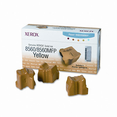 Original Xerox 108R00725 3x Yellow Toner Cartridge