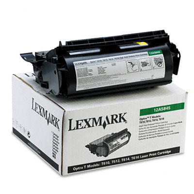 
	Original Lexmark 12A5845 Black Toner Cartridge

