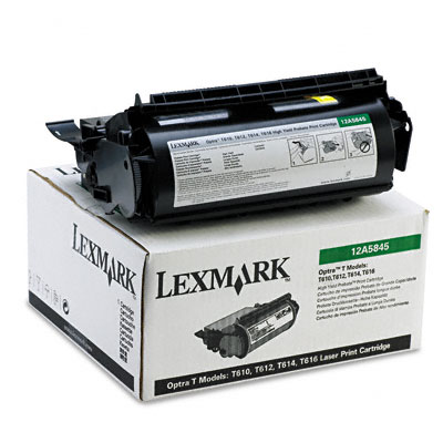 
	Original Lexmark 12A5845 Black Toner Cartridge
