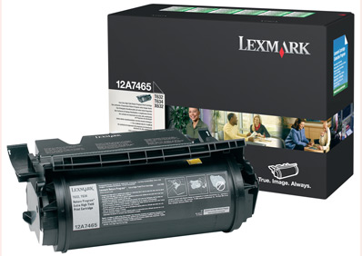 
	Original Lexmark 12A7465 Black Toner Cartridge
