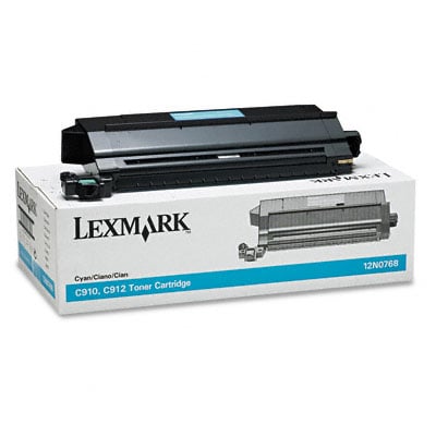 Original Lexmark 12N0768 Cyan Toner Cartridge