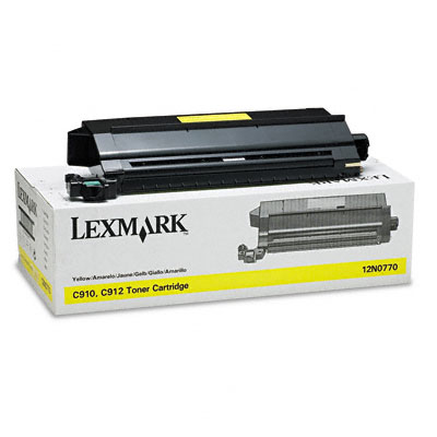 Original Lexmark 12N0770 Yellow Toner Cartridge