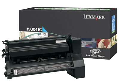 Original Lexmark 15G041C Cyan Toner Cartridge