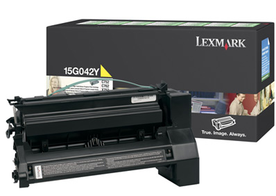 Original Lexmark 15G042Y Yellow Toner Cartridge