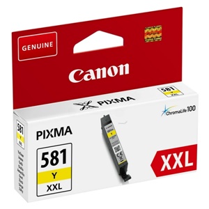 Canon Original CLI-581YXXL Yellow Extra High Capacity Inkjet Cartridge (1997C001)