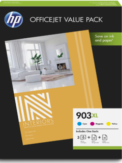 HP Original 903XL Combo Value Pack C/Y/M Ink (1CC20AE)