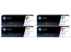 Original HP 203X 4 Colour High Capacity Toner Cartridge Multipack (Black/Cyan/Magenta/Yellow)