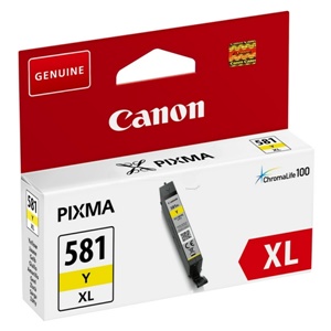 Original Canon CLI-581YXL Yellow High Capacity Inkjet Cartridge (2051C001)