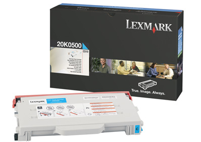 Original Lexmark 20K0500 Cyan Toner Cartridge