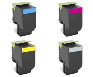 Original Lexmark 24B60 4 Colour Toner Cartridge Multipack (Black/Cyan/Magenta/Yellow)