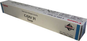Original Canon C-EXV31 (2796B002AA) Cyan Toner Cartridge