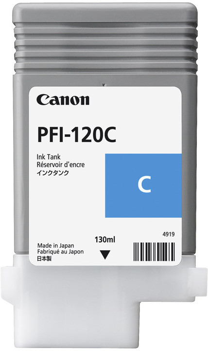 Original Canon PFI-120C Cyan Inkjet Cartridge 2886C001