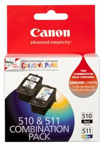 Original Canon PG-510 & CL-511 Black and Colour Twin Pack (2970B010)