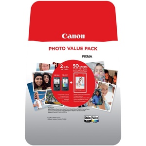 Original Canon PG-560XL &amp; CL-561XL High Capacity Black &amp; Colour Inkjet Cartridge Multipack (3712C004)