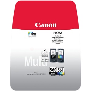 Canon Original PG-560 & CL-561 Black & Colour Inkjet Cartridge Multipack (3713C006)