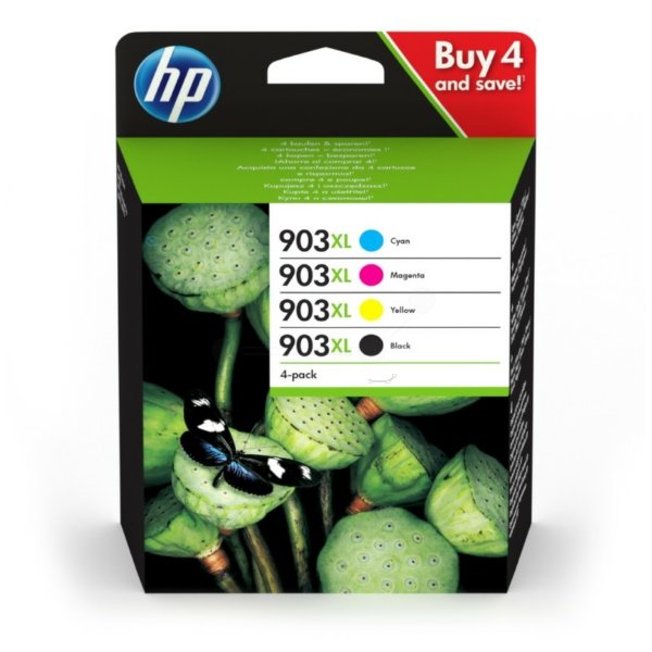 HP Original 903XL Combo Pack of 4 Ink Cartridges (3HZ51AE)