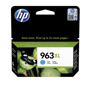 HP Original 963XL Cyan High Capacity Inkjet Cartridge (3JA27AE)