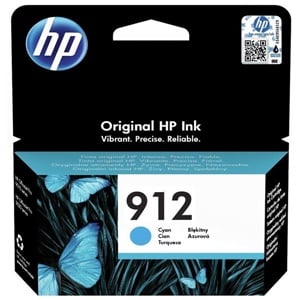 HP Original 912 Cyan Inkjet Cartridge (3YL77AE)