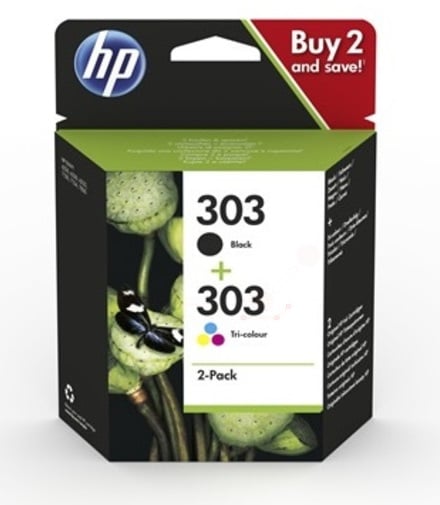 HP Original 303 Black & Tri-Colour Ink Cartridge Multipack (3YM92AE)
