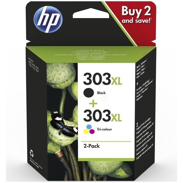 HP Original 303XL Black & Tri-Colour Ink Cartridge Multipack (3YN10AE)