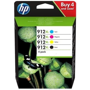 HP Original 912XL 4 Colour High Capacity Inkjet Cartridge Multipack (3YP34AE)