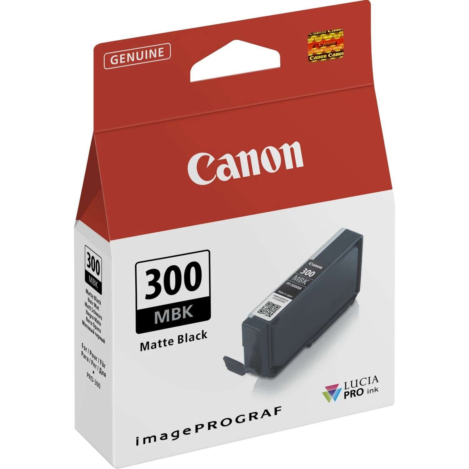 Canon Original PFI-300MBK Matte Black Inkjet Cartridge 4192C001