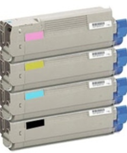 Compatible Oki 4196360 Set Of 4 Toner Cartridges (Black,Cyan,Magenta,Yellow)