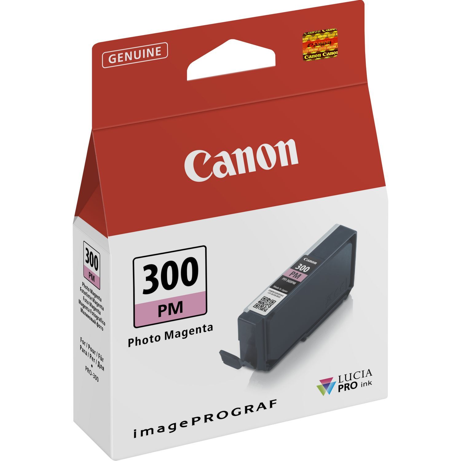 Original Canon PFI-300PM Photo Magenta Inkjet Cartridge 4198C001