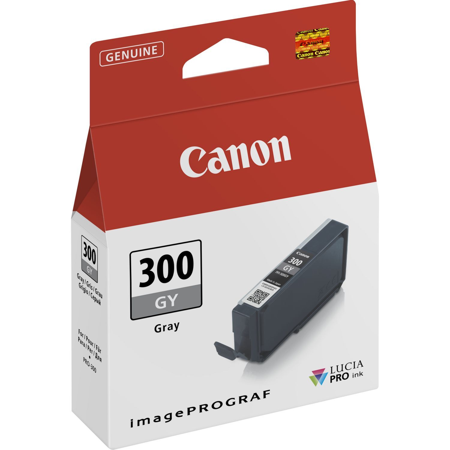 Canon Original PFI-300GY Grey Inkjet Cartridge 4200C001