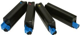 Compatible OKI 4212740 Set Of 4 Toner Cartridges (Black,Cyan,Magenta,Yellow)