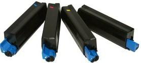 Compatible Oki 428045 Set Of 4 Toner Cartridges (Black,Cyan,Magenta,Yellow)