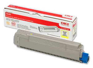 Original Oki 43487709 Yellow Toner Cartridge