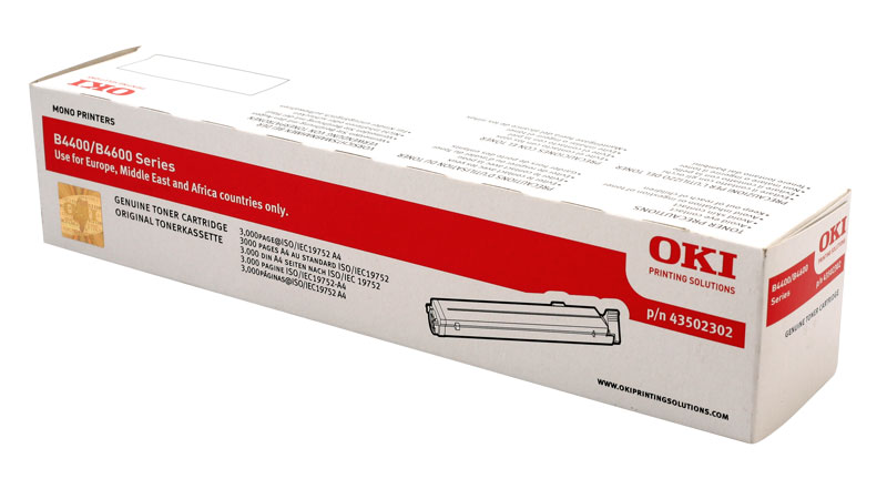 
	Original Oki 43502302 Black Toner Cartridge
