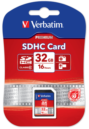Verbatim 32 GB Secure Digital SD Card Class 10 (SDHC)