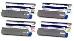 Original Oki 440592 Toner Cartridge Multipack (44059212/11/10/09)