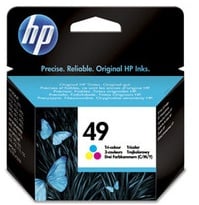 Original HP No.49 Tri Colour Ink Cartridge (51649AE)
