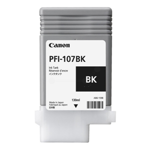 Original Canon PFI-107BK Black Ink Cartridge (6705B001AA)