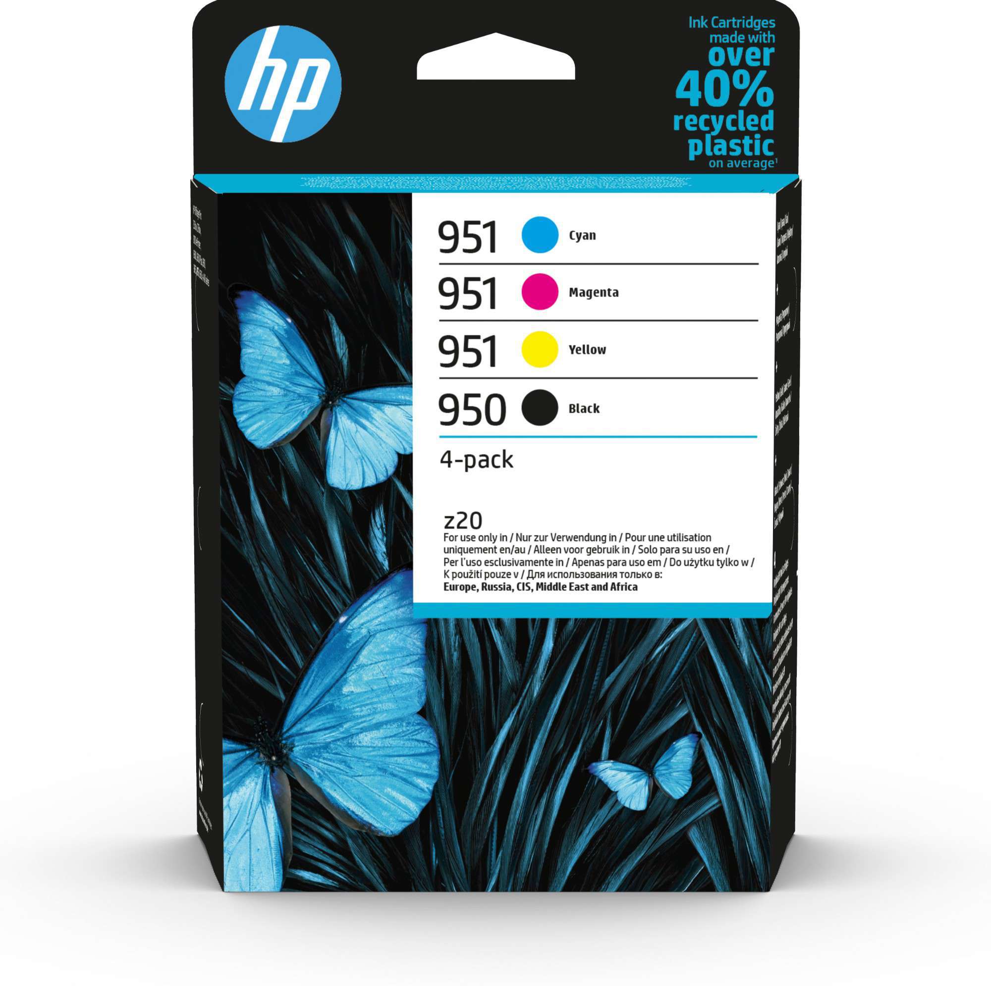 HP Original 950/951 Combo Pack Of 4 Ink Cartridges 6ZC65AE