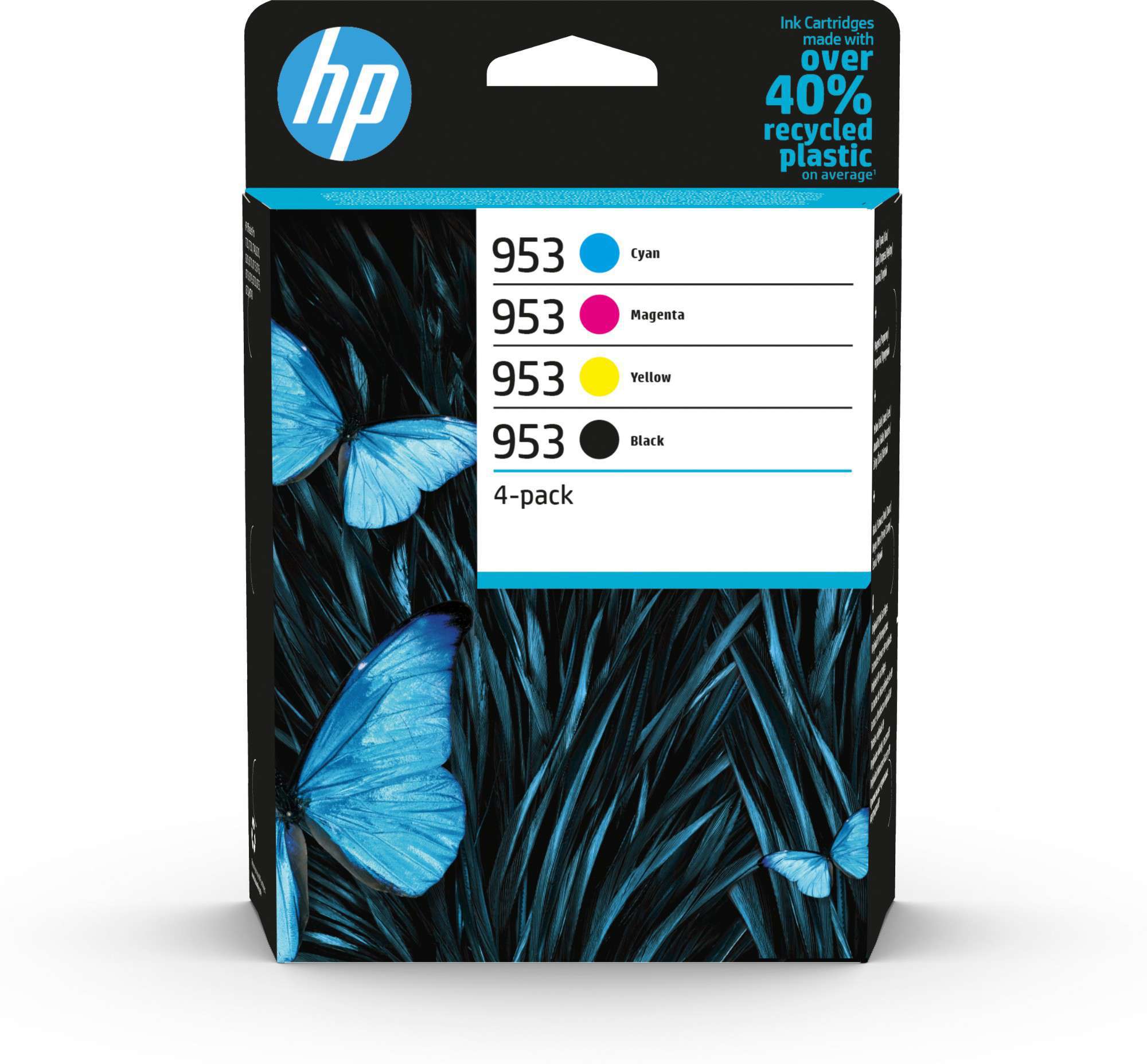 HP Original 953 Combo Pack Of 4 Ink Cartridges (Black/Cyan/Magenta/Yellow)